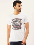 Custom Motorcycle White T-Shirt - The Chambal