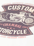 Custom Motorcycle White T-Shirt - The Chambal