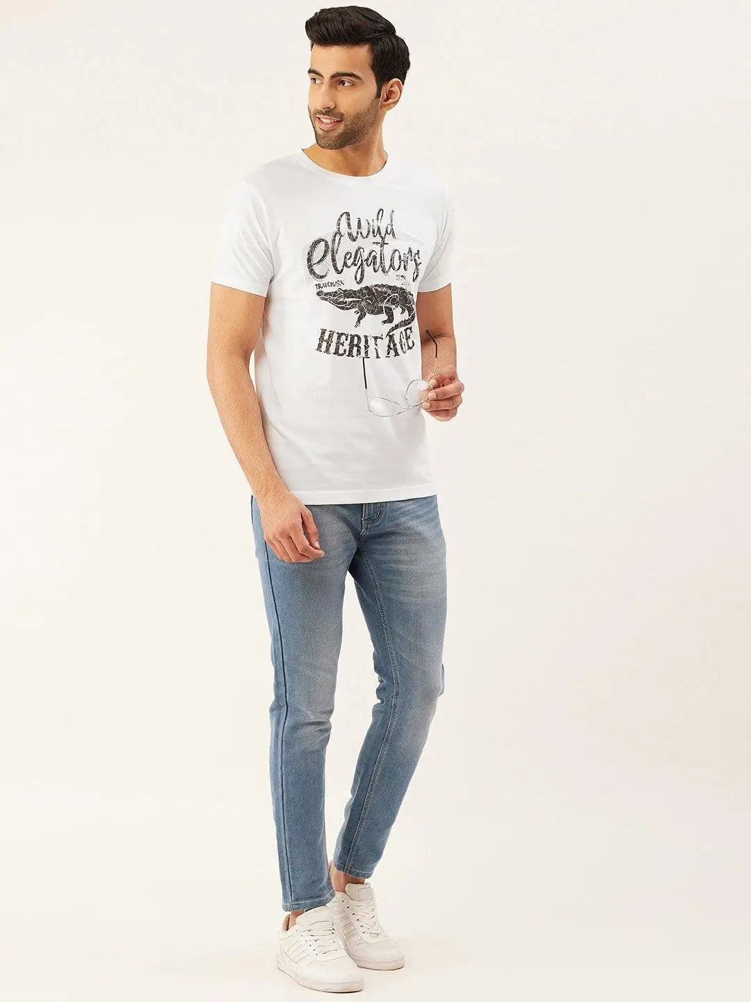 Elegator White T-Shirt - The Chambal