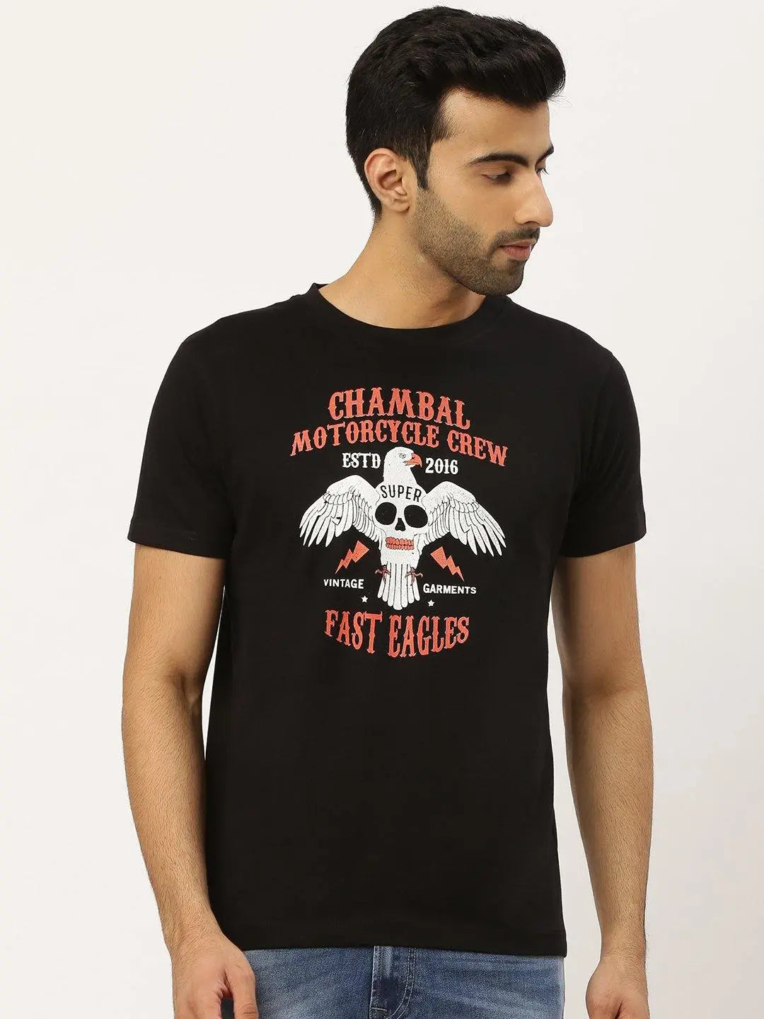 Fast Eagles Black T-Shirt - The Chambal