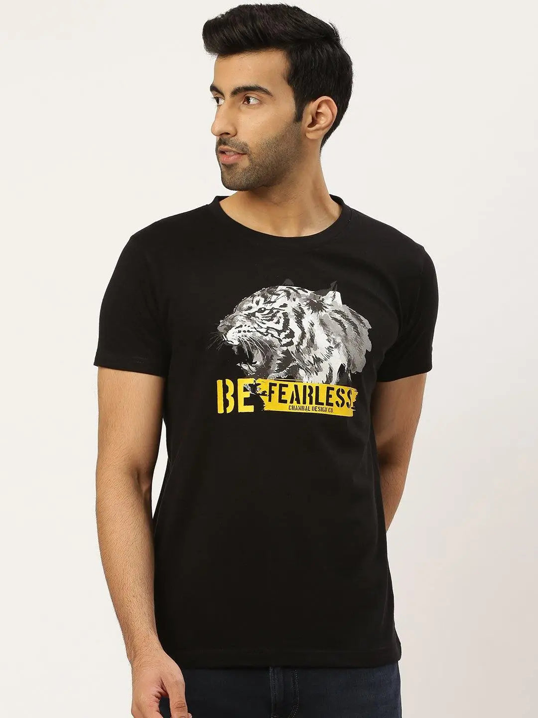 Fearless Black T-Shirt - The Chambal