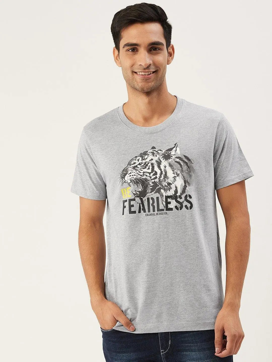 Fearless Grey T-Shirt - The Chambal