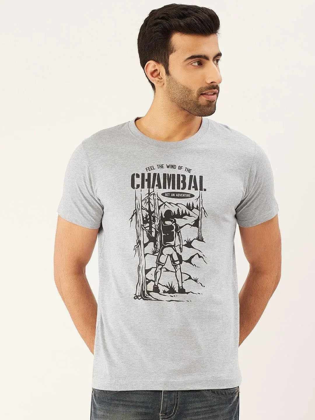 Lets Trekk Grey T-Shirt - The Chambal