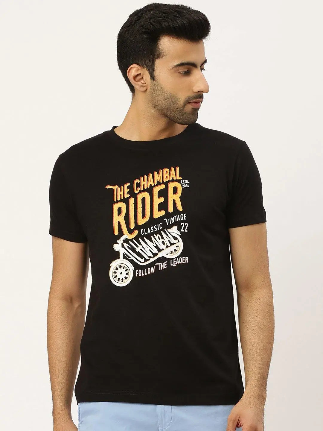 Follow The Leader Black T-Shirt - The Chambal