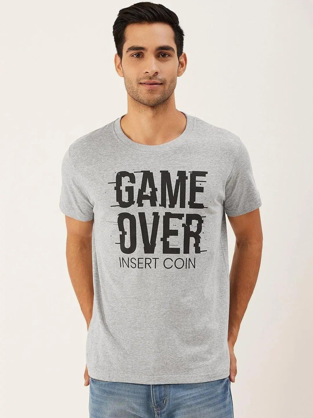 Game Over Grey T-Shirt - The Chambal