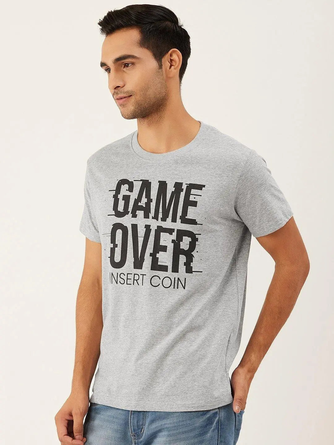 Game Over Grey T-Shirt - The Chambal