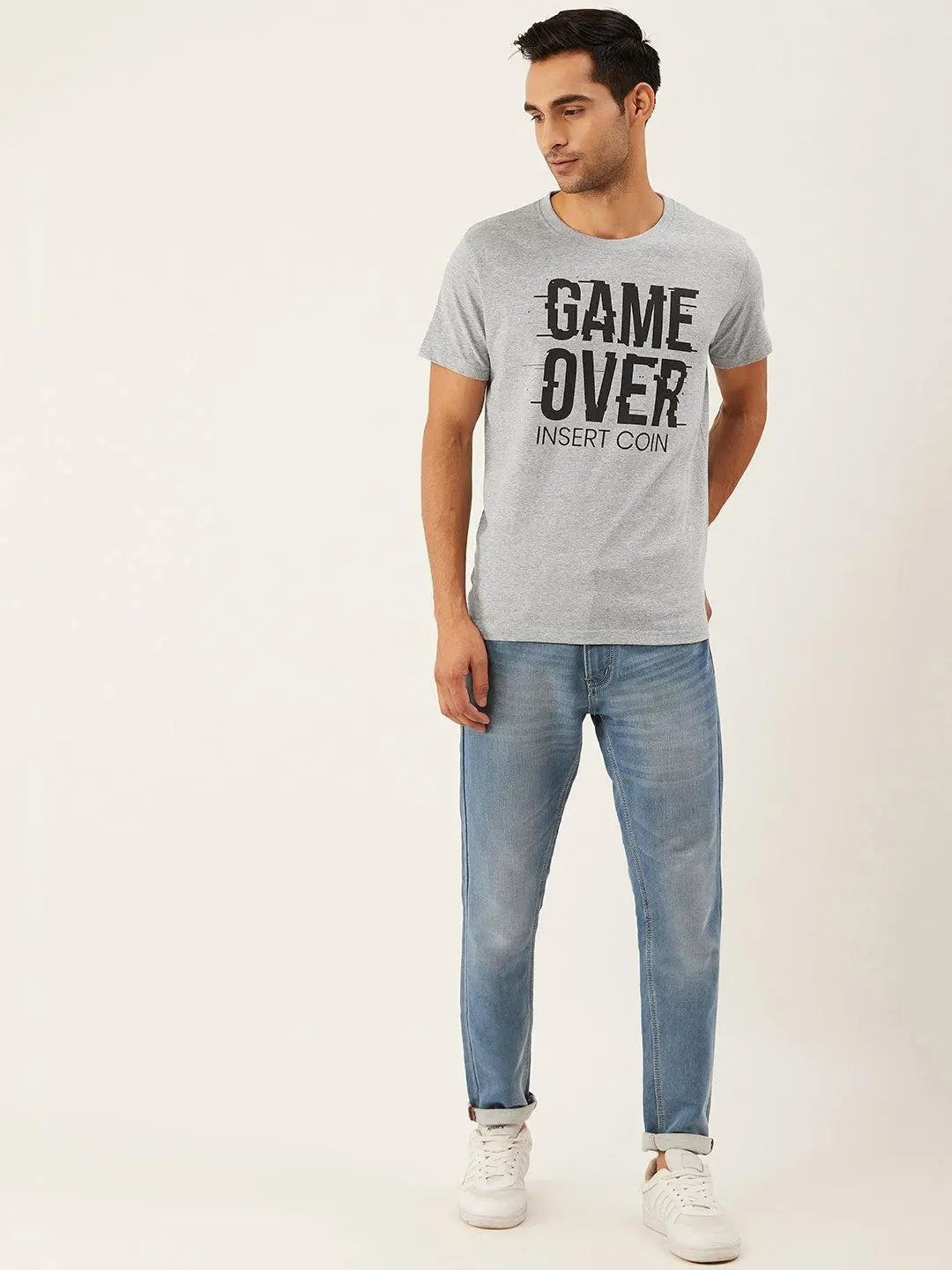 Game Over Grey T-Shirt - The Chambal