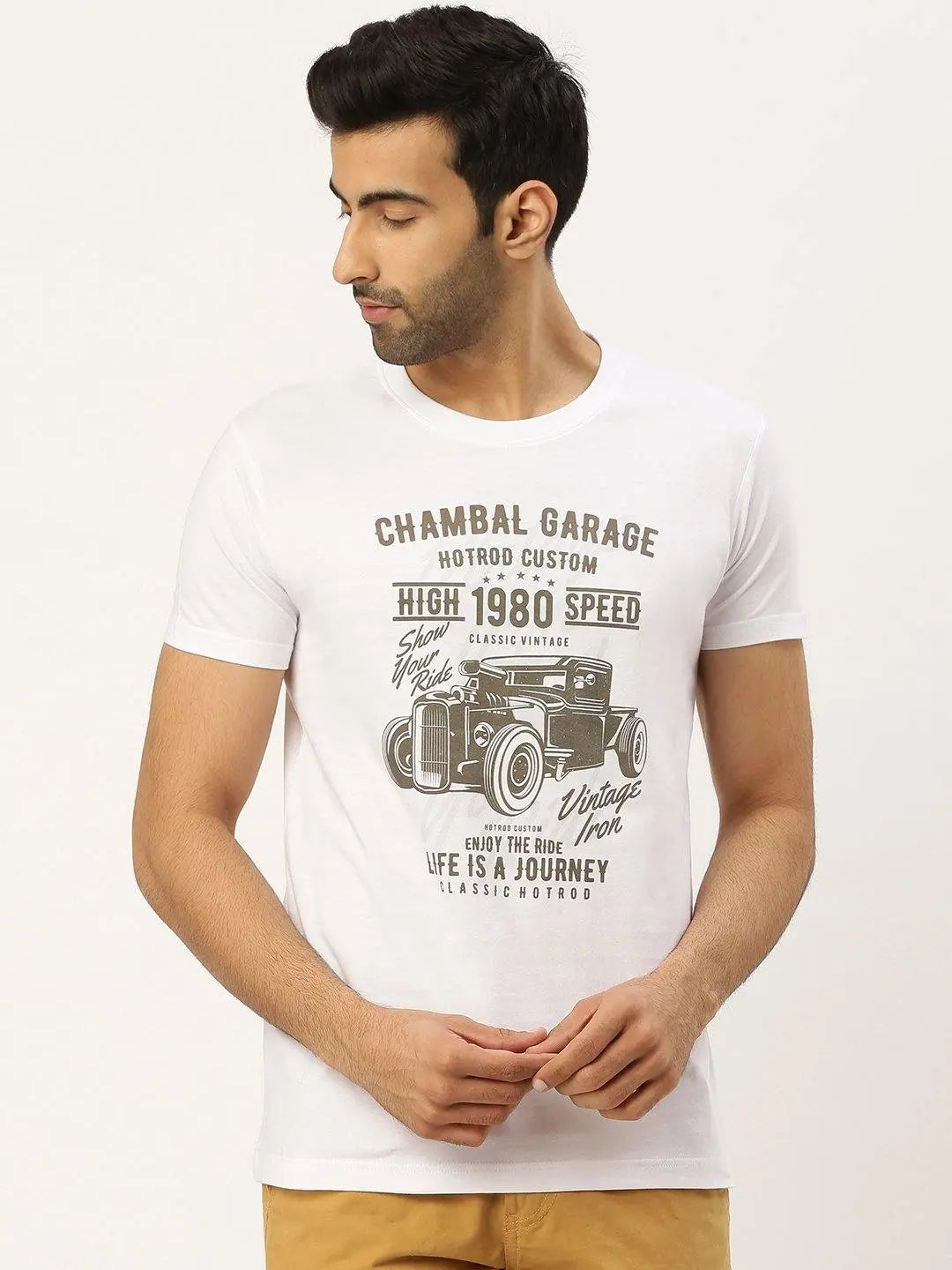 Chambal Garage White T-Shirt - The Chambal