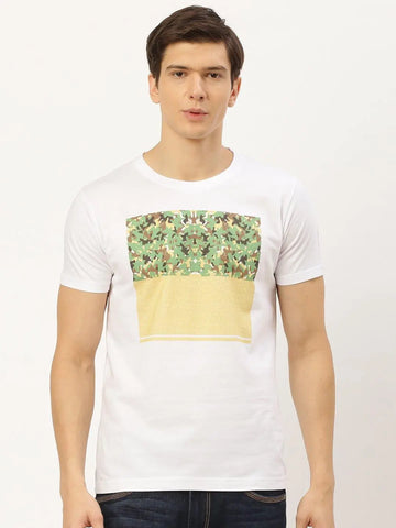 Greenery White T-Shirt - The Chambal