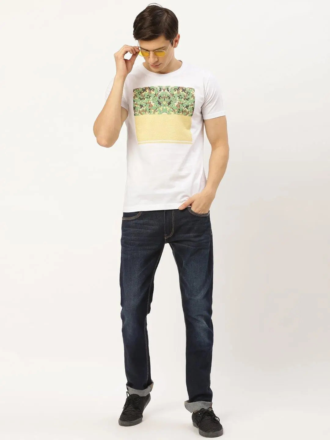 Greenery White T-Shirt - The Chambal