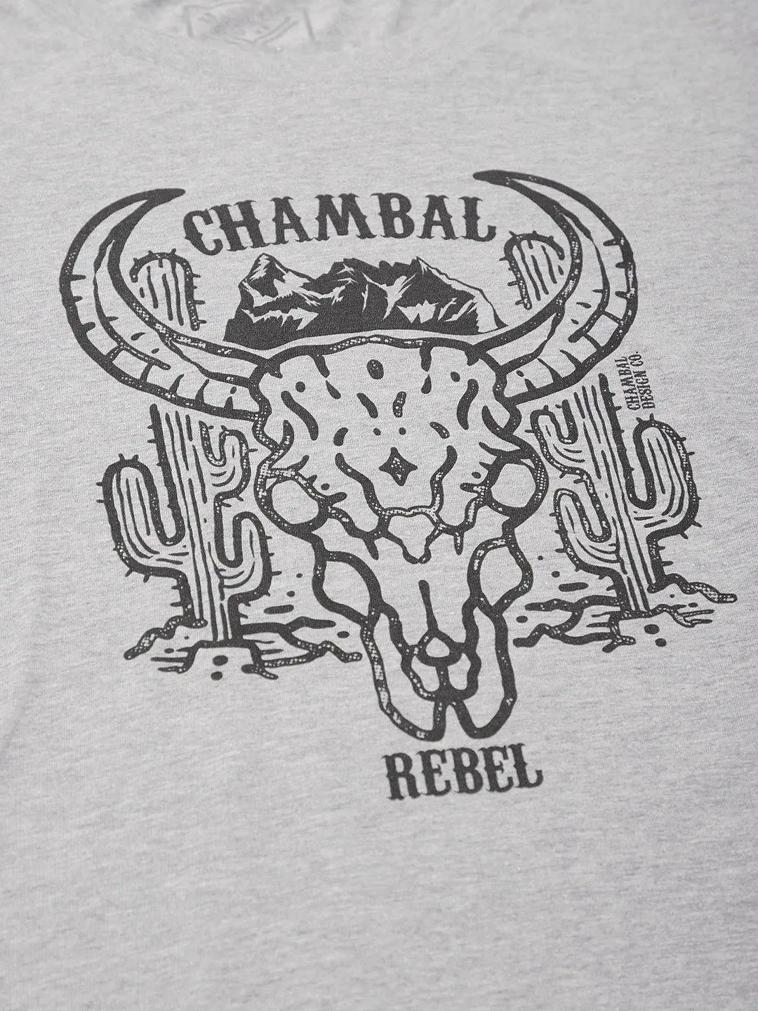 Chambal Head Grey T-Shirt - The Chambal