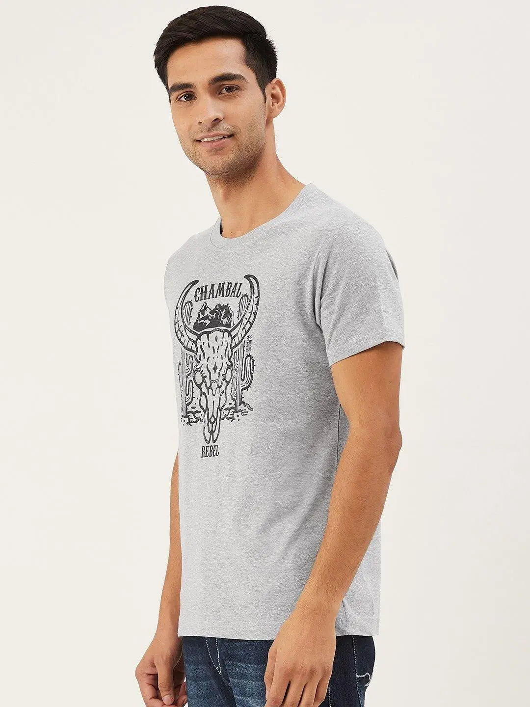 Chambal Head Grey T-Shirt - The Chambal