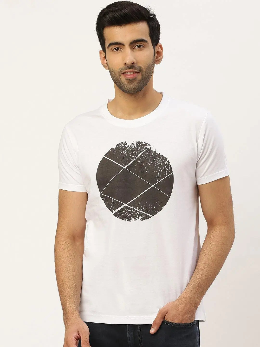 Illustrated Ball White T-Shirt - The Chambal