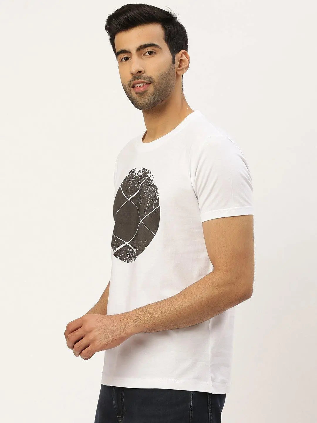 Illustrated Ball White T-Shirt - The Chambal