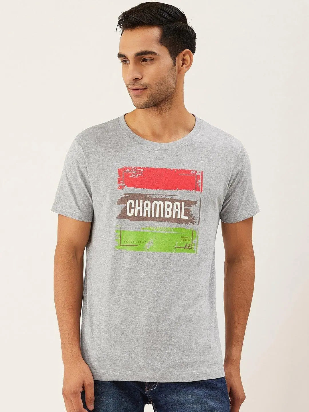 Chambal Indian Grey T-Shirt - The Chambal