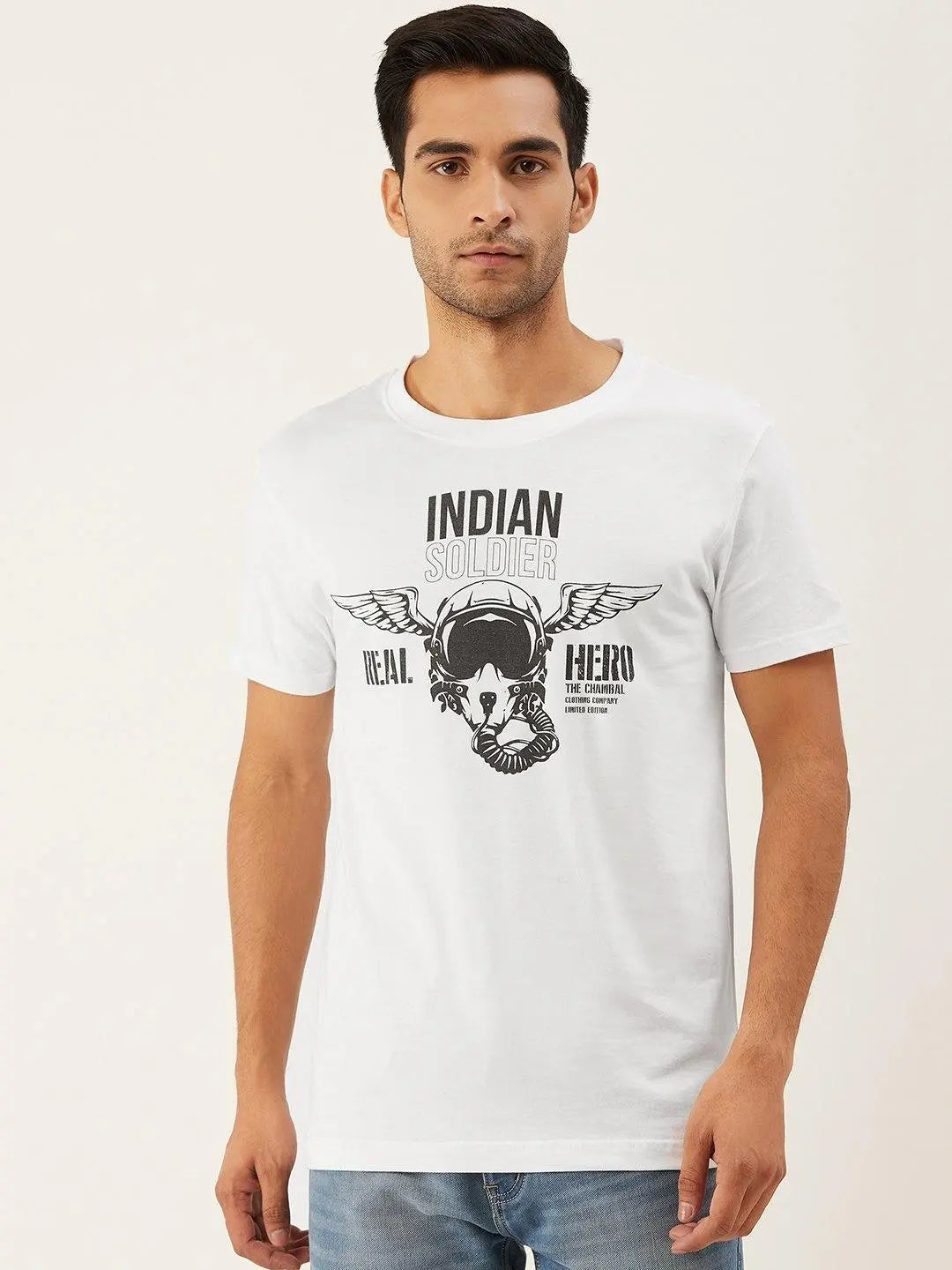 Indian Soldier White T-Shirt - The Chambal