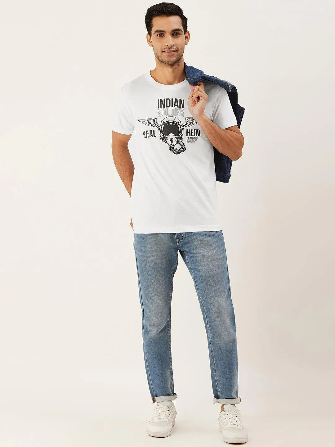 Indian Soldier White T-Shirt - The Chambal