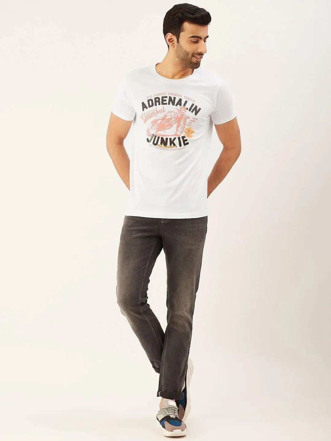 Junkie White T-Shirt - The Chambal