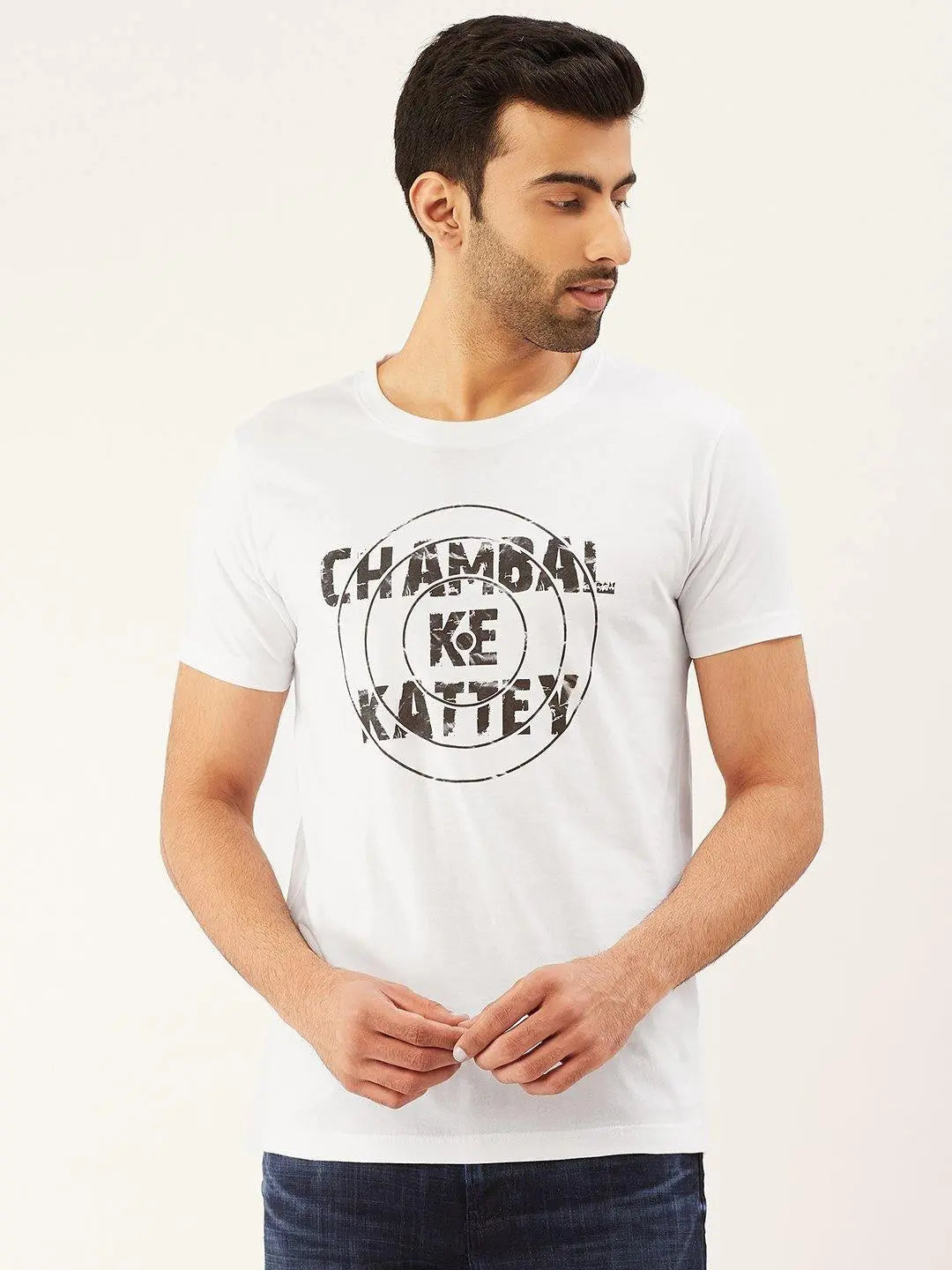 Chambal Ke Kattey White T-Shirt - The Chambal