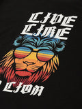 Live Like a Lion Black T-Shirt - The Chambal