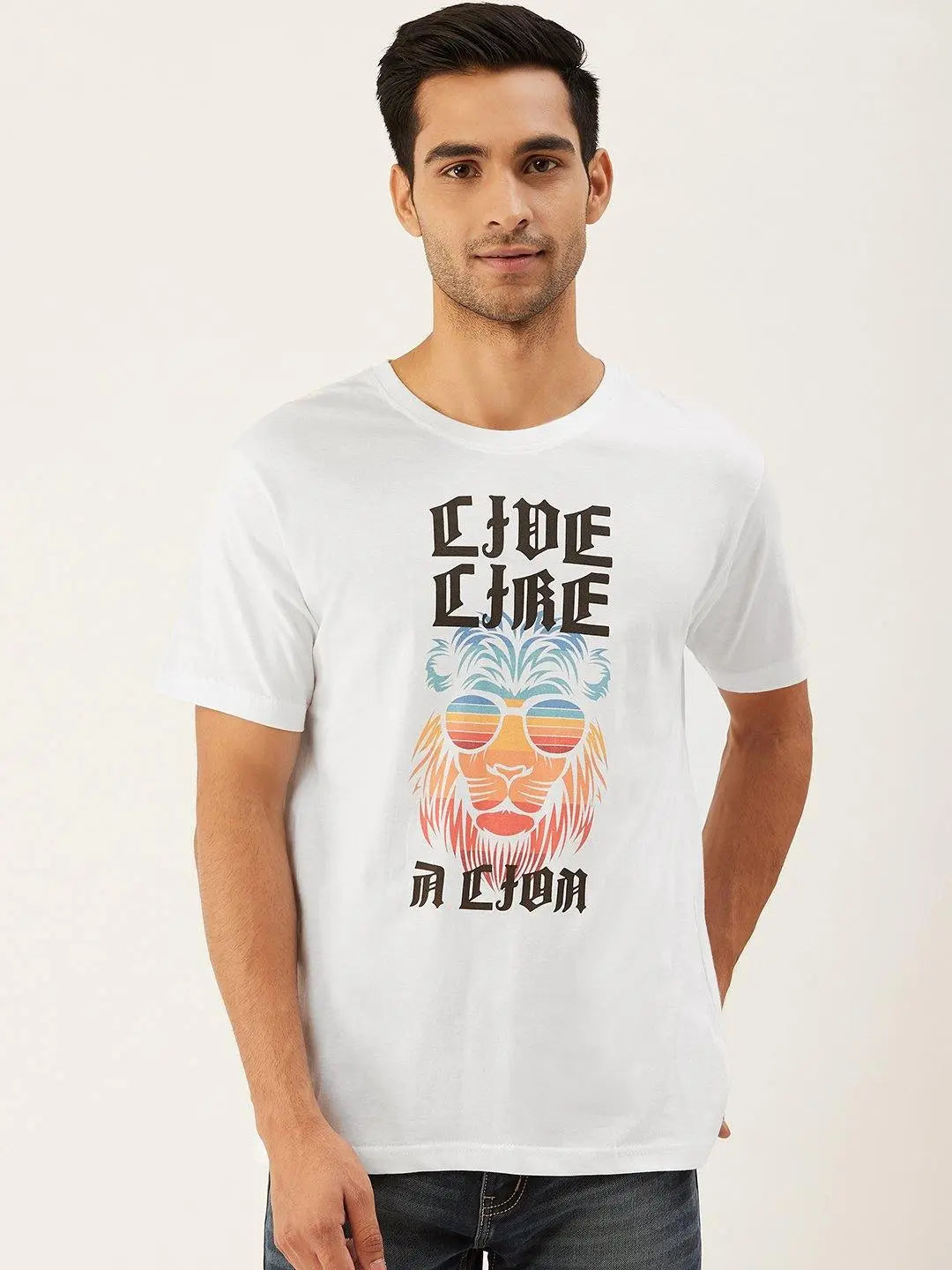 Live Like a Lion White T-Shirt - The Chambal