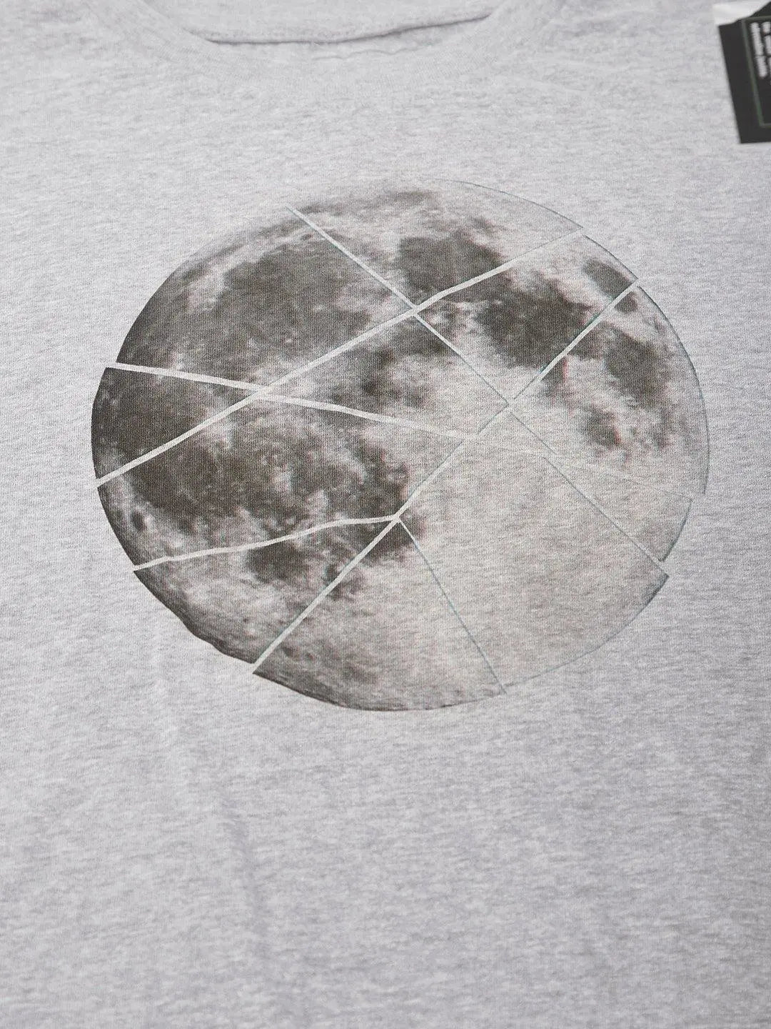 Moon Sliced Grey T-Shirt - The Chambal