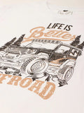 Offroad Ride White  T-Shirt - The Chambal