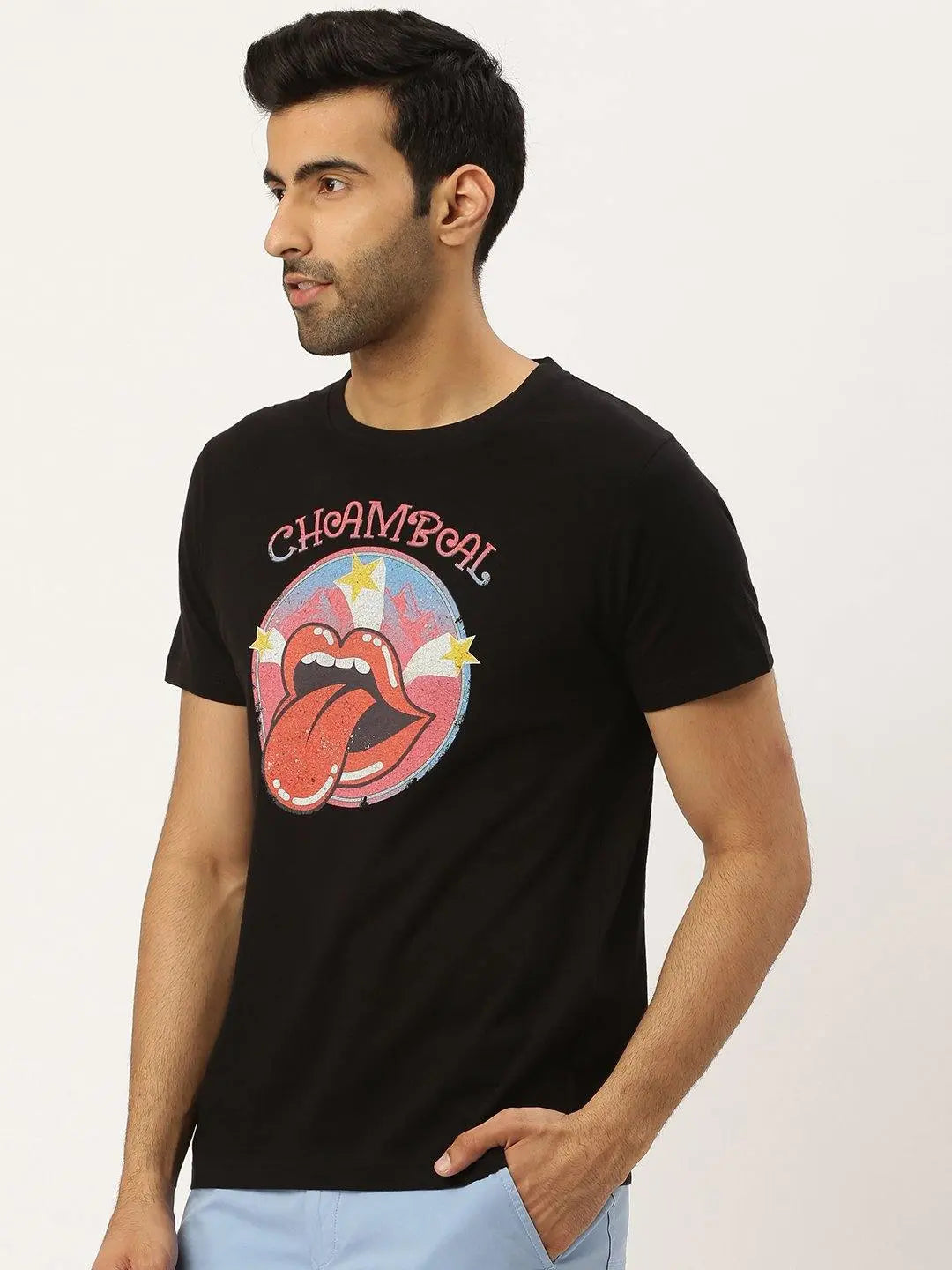 Pop Art Black T-Shirt - The Chambal