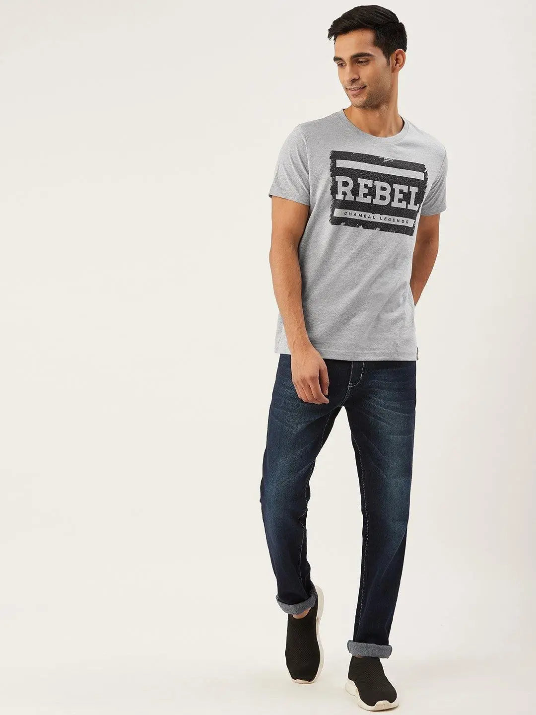 Rebel Grey T-Shirt - The Chambal