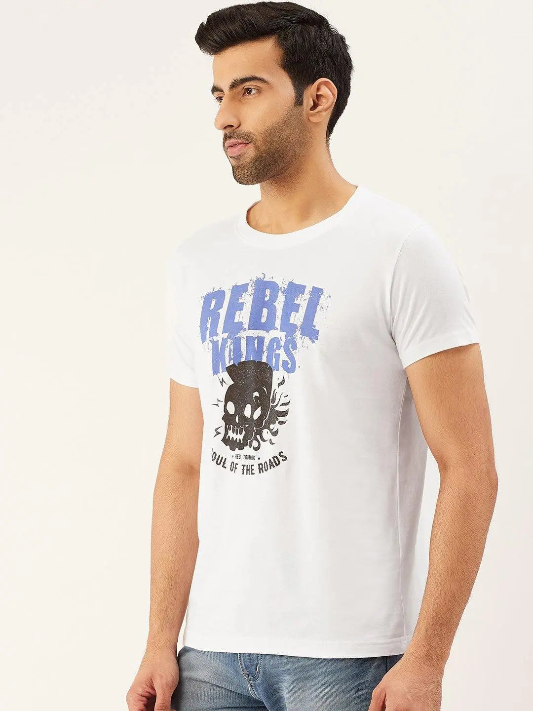 Rebel King White T-Shirt - The Chambal