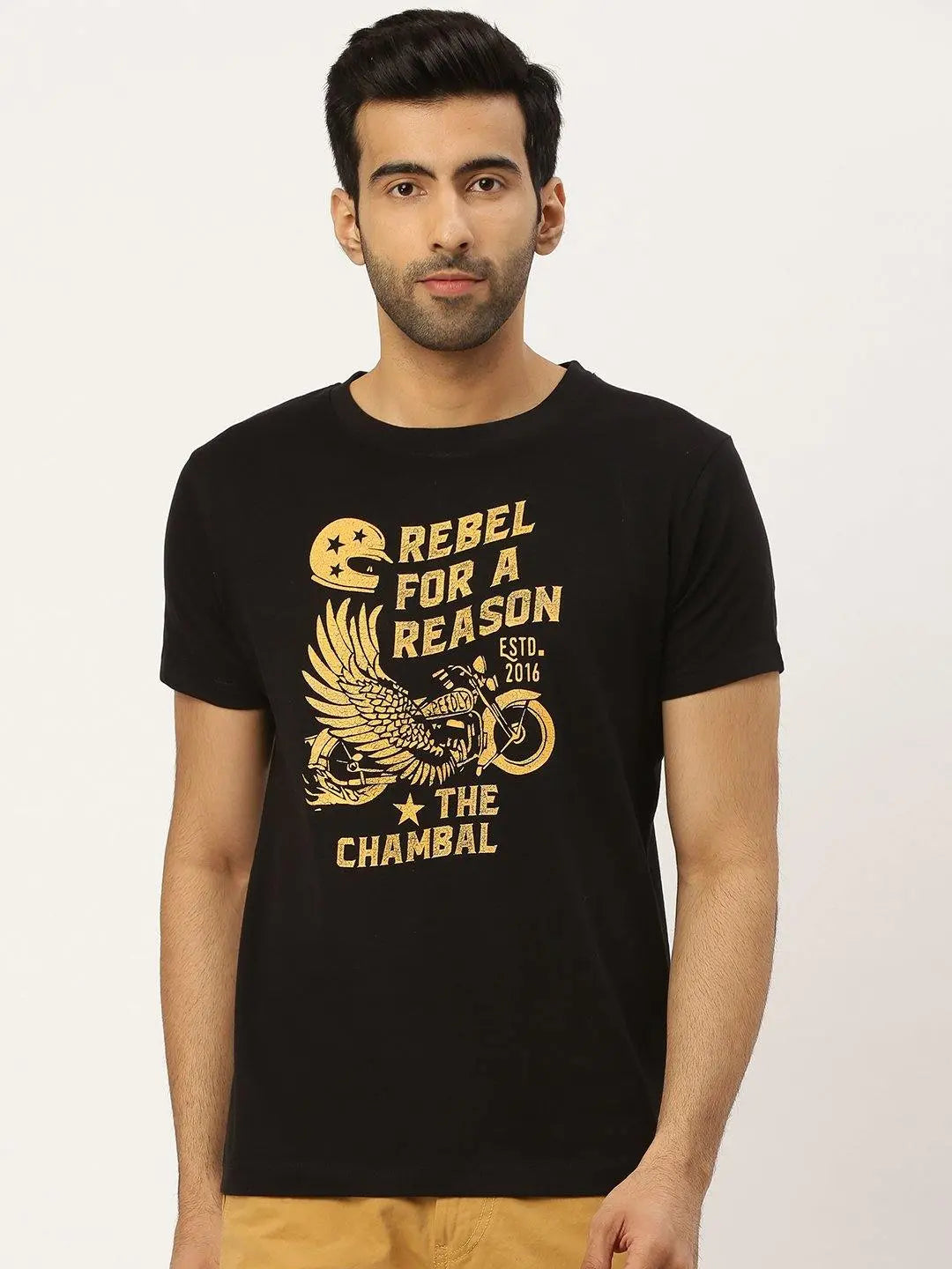 Rebel Reason Black T-Shirt - The Chambal