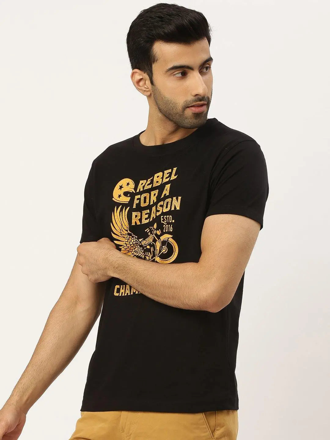 Rebel Reason Black T-Shirt - The Chambal