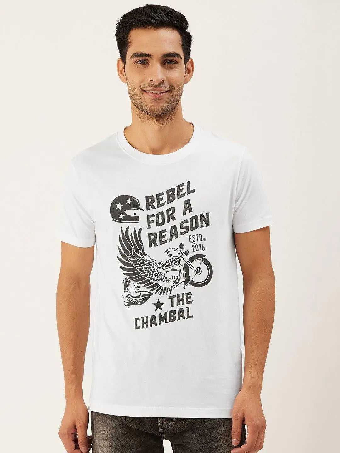 Rebel Reason White T-Shirt - The Chambal