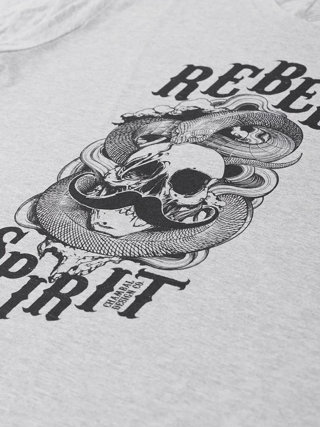 Rebel Spirit Grey T-Shirt - The Chambal