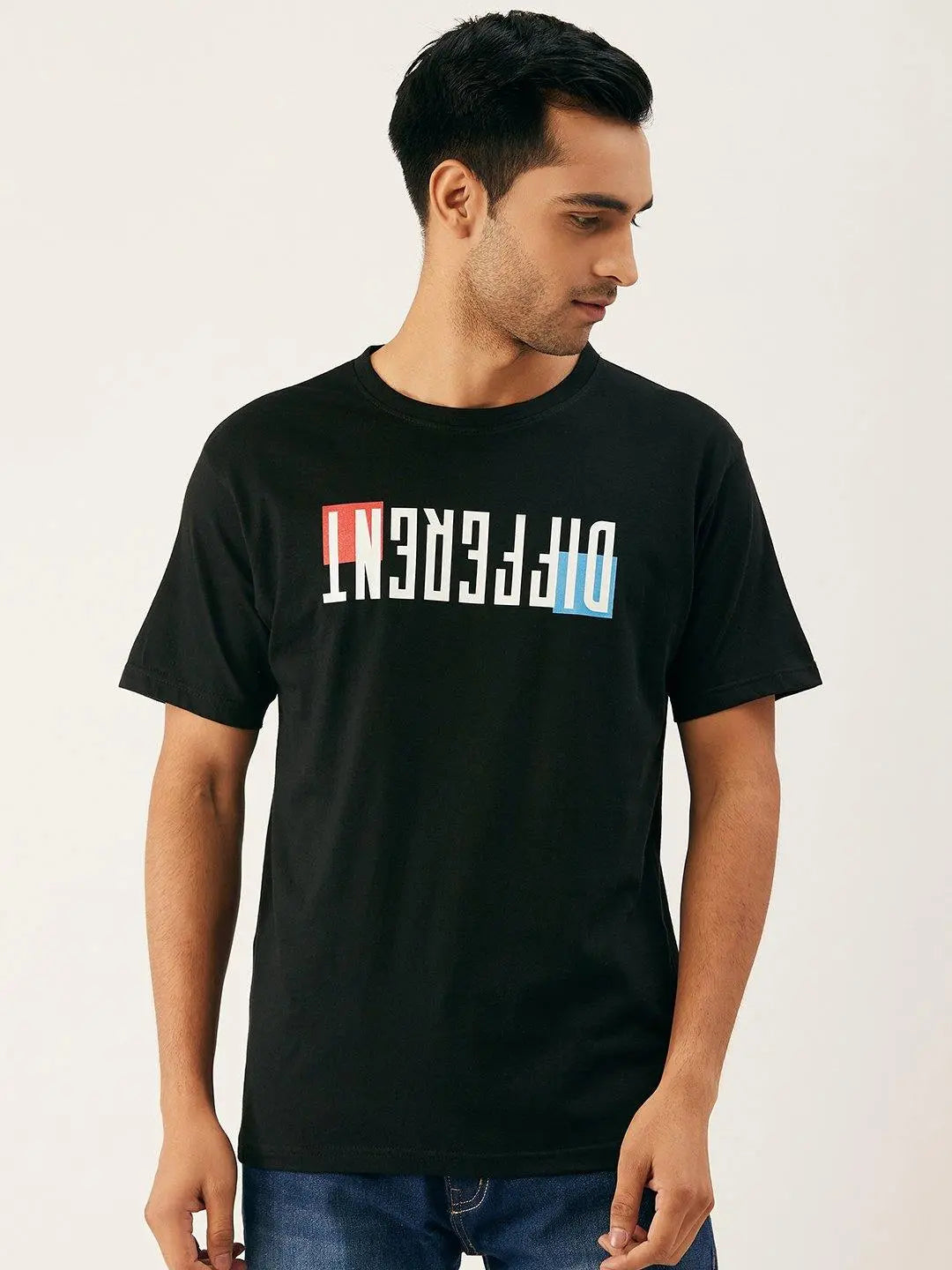 Be Different Black T-Shirt - The Chambal