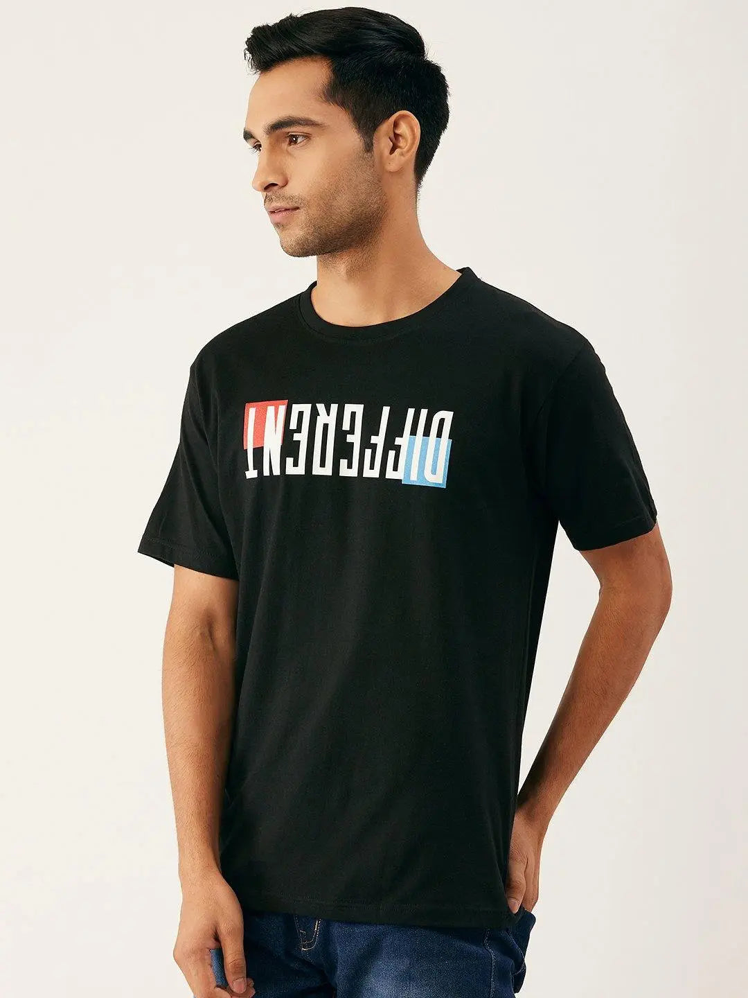 Be Different Black T-Shirt - The Chambal