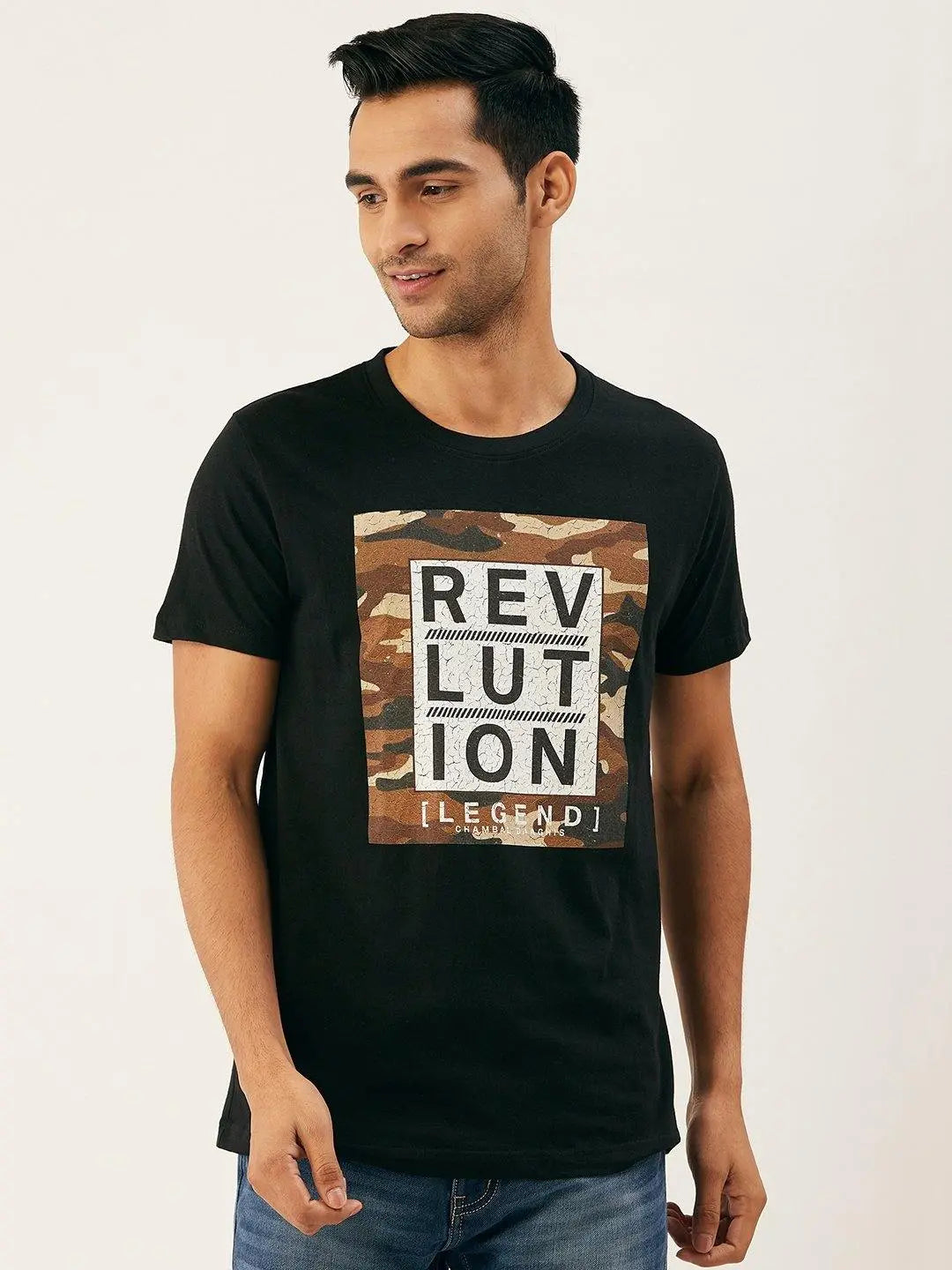 Revlution Black T-Shirt - The Chambal