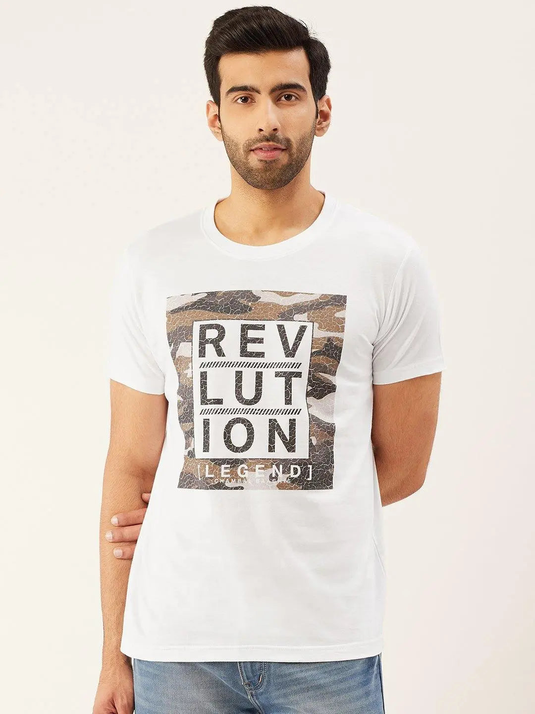 Revlution White T-Shirt - The Chambal