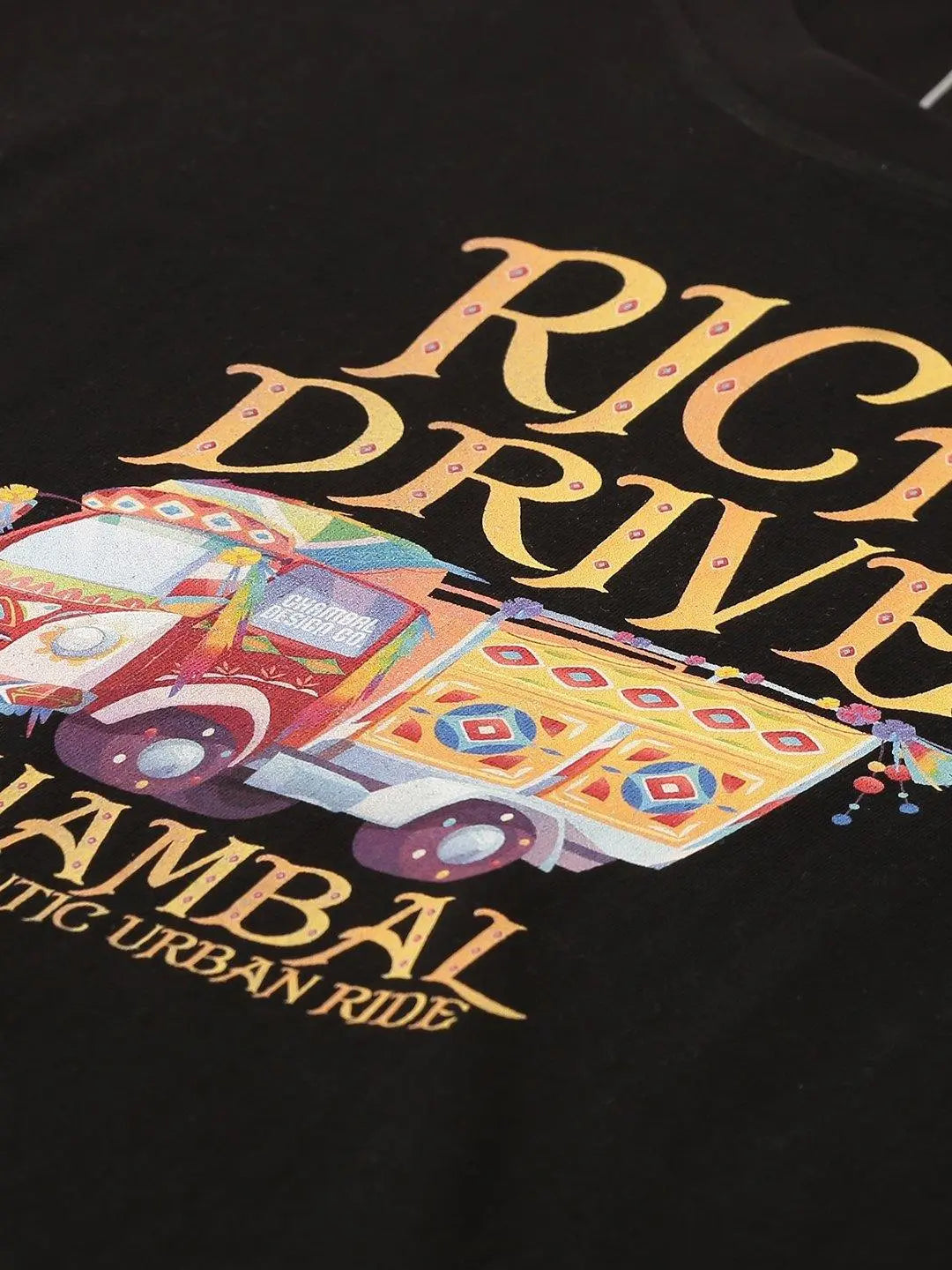 Rich Drive Black T-Shirt - The Chambal