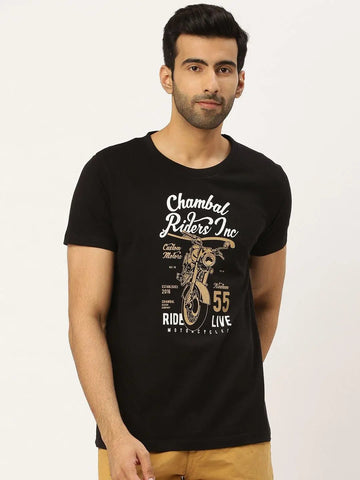 Ride Live Black T-Shirt - The Chambal