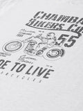 Ride To Live Grey T-Shirt - The Chambal