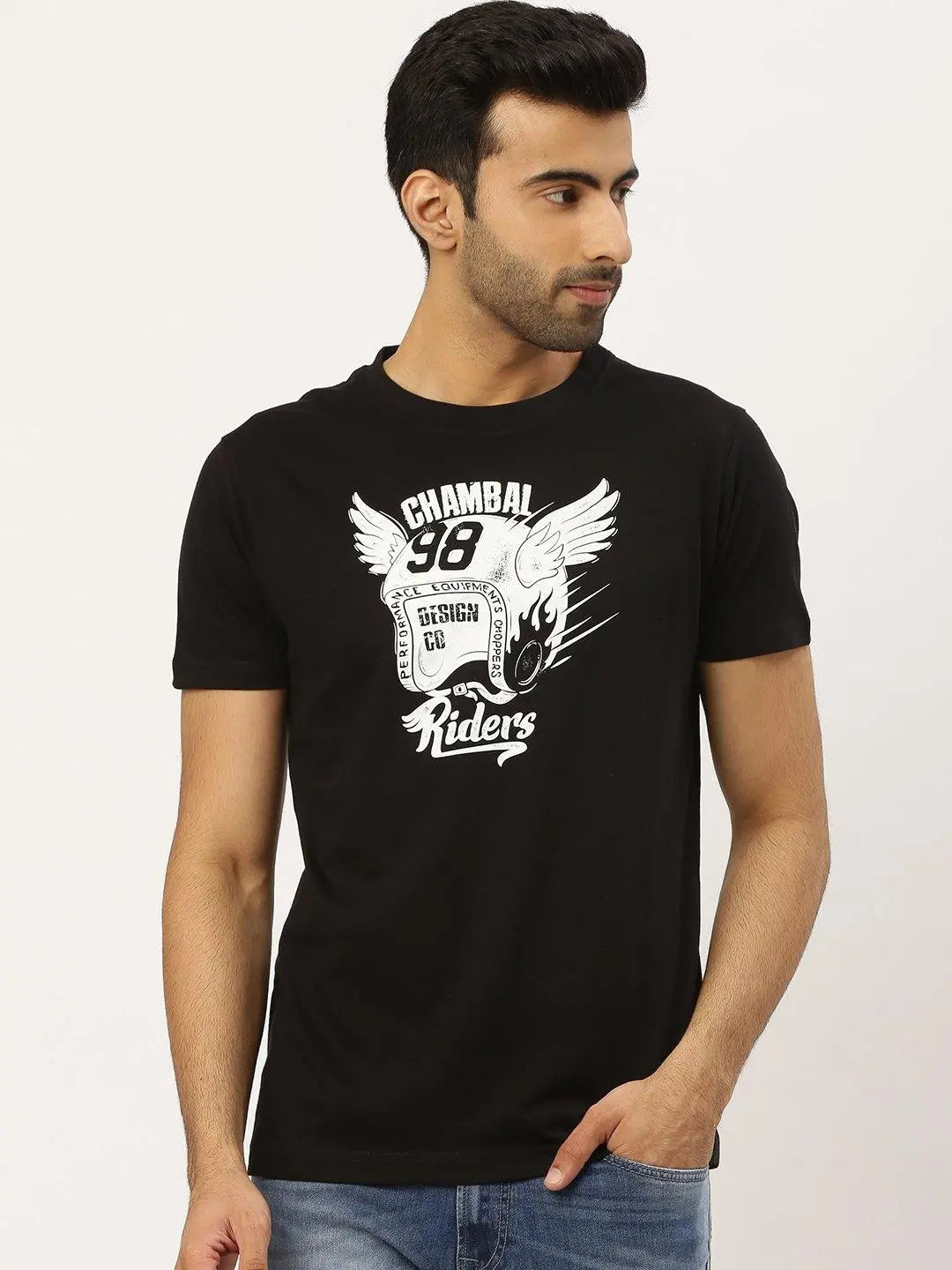 Riders Black T-Shirt - The Chambal