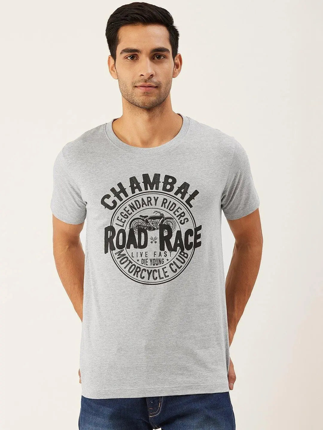 Road Race Grey T-Shirt - The Chambal