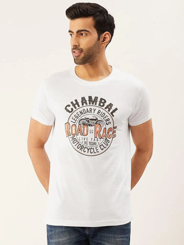 Road Race White T-Shirt - The Chambal