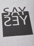 Say Yes Grey T-Shirt - The Chambal