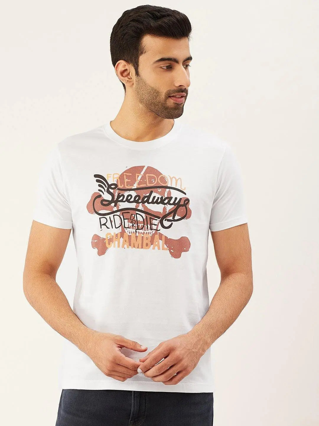 Speedways White T-Shirt - The Chambal