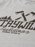 Staywild Grey T-Shirt - The Chambal