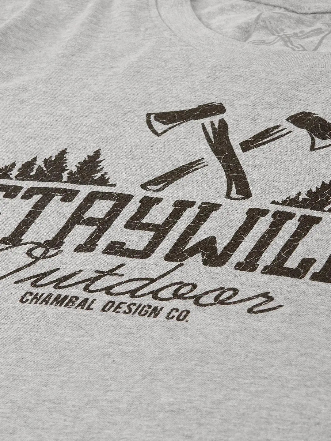 Staywild Grey T-Shirt - The Chambal