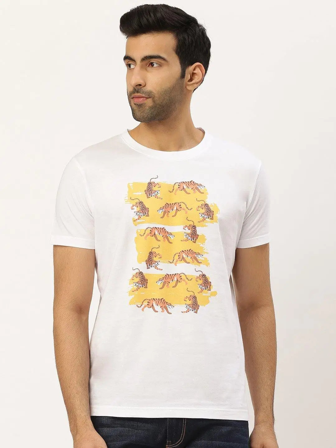 Tigers White T-Shirt - The Chambal