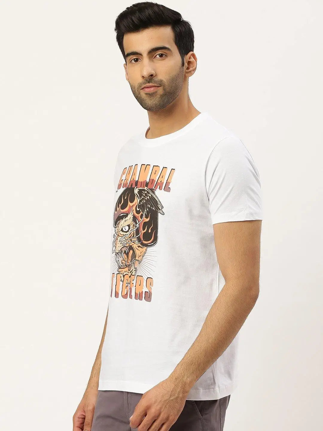 Chambal Tigers White T-Shirt - The Chambal